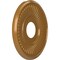Ekena Millwork Berkshire PVC Medallion (Canopies up to 5 3/4"), 13"OD x 3 1/2"ID x 3/4"P, Metallic Vintage Gold CMP13BEDVG - alternate 4